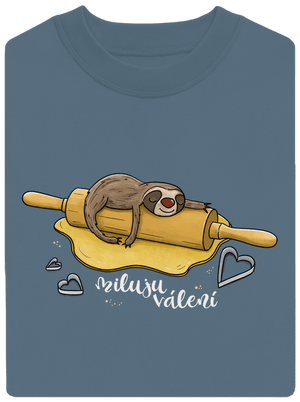 Miluju válení unisex mikina bez kapuce Nordic Blue