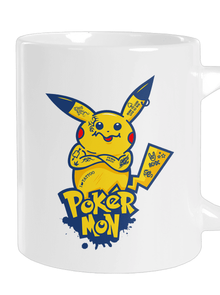 Pokérmon velký hrnek White