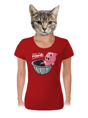 Ve formě dámské tričko Red Mal