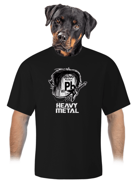 Heavy Metal unisex tričko oversized Black