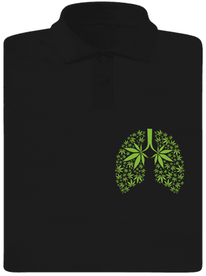 Ganja plíce pánská polokošile Black