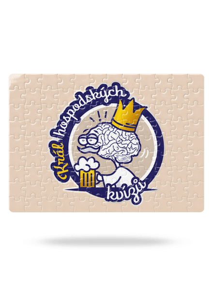 Král a královna kvízů puzzle White