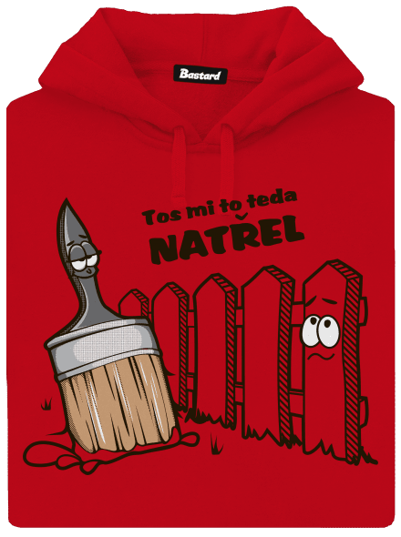Tos mi to natřel pánská mikina klokanka Red