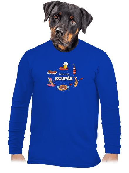 Český koupák pánské dlouhý rukáv Royal Blue