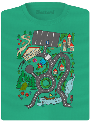 Silnice dámské sportovní tričko Mint Mal