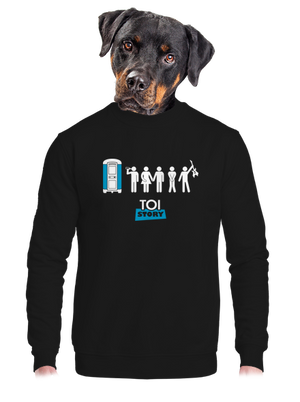 unisex mikina bez kapuce