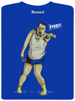 Beer zombie pánské dlouhý rukáv Royal Blue