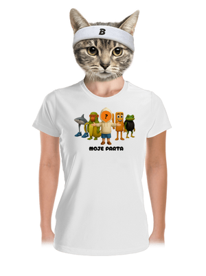 Brainrot parta pro kluky dámské sportovní tričko White