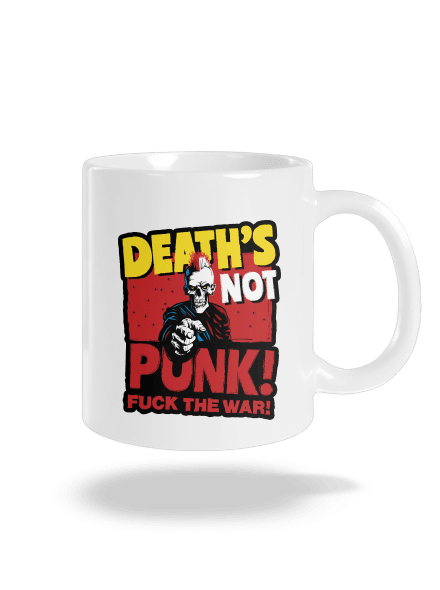 Death's not punk klasický hrnek White