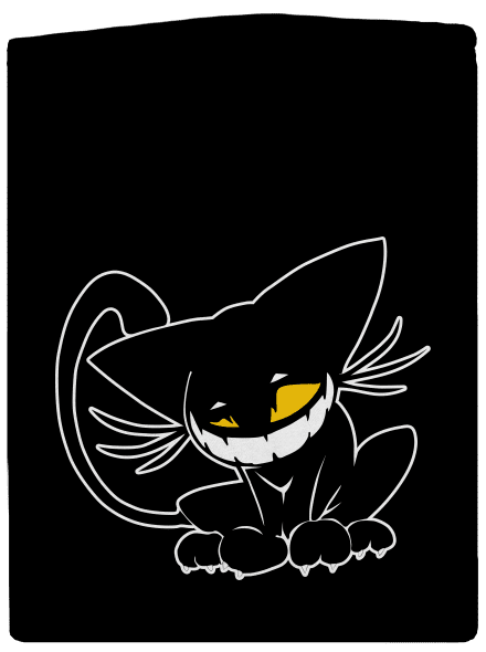 Evil cat pánská mikina na zip Black
