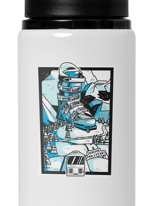 Lyžák lahev na vodu White