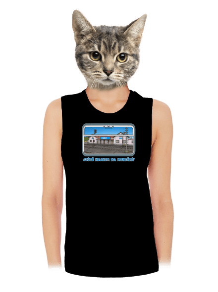 Nejsem na konečné dámské tílko volné Black