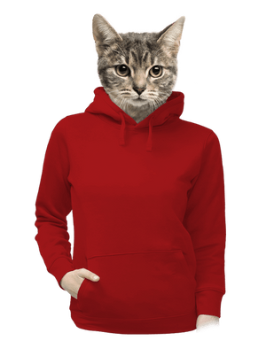 Bez potisku dámská mikina klokanka Red Mal