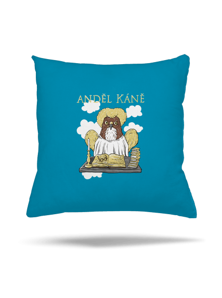 Anděl Káně polštář Blue Turquoise