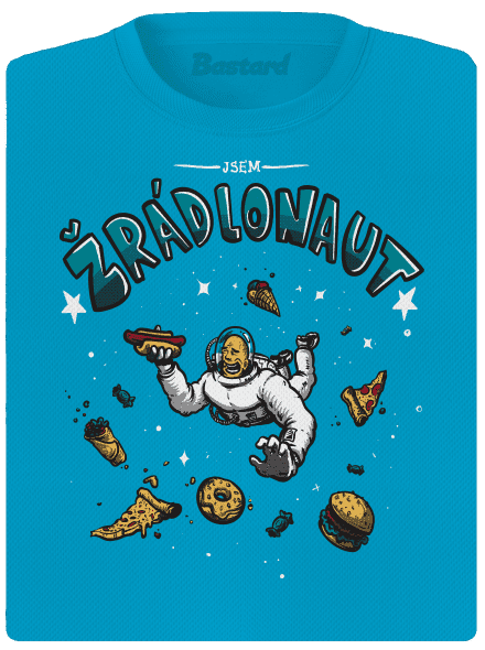 Žrádlonaut dámské sportovní tričko Blue Atol