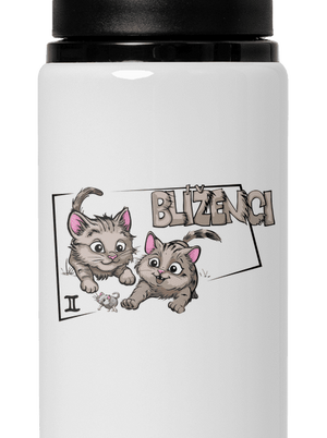 Kočičí horoskop: Blíženci lahev na vodu White