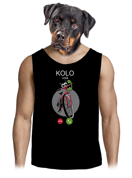 Kolo volá pánské tílko Black