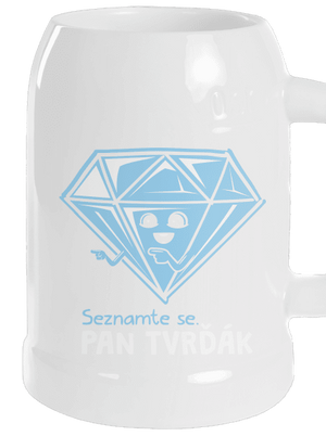 Tvrďák půllitr White