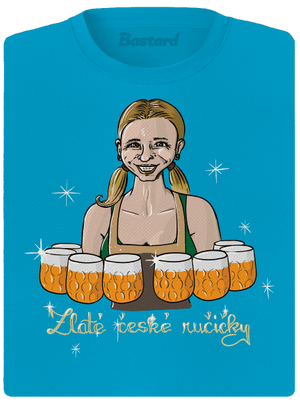 České ručičky dámské sportovní tričko Blue Atol