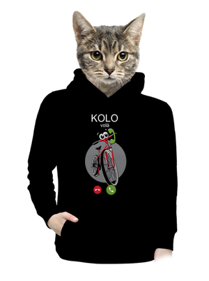 Kolo volá dámská mikina klokanka Black