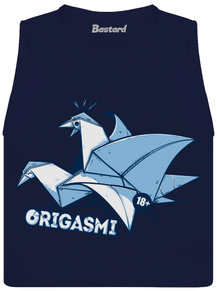 Origasmi dámské tílko volné Navy