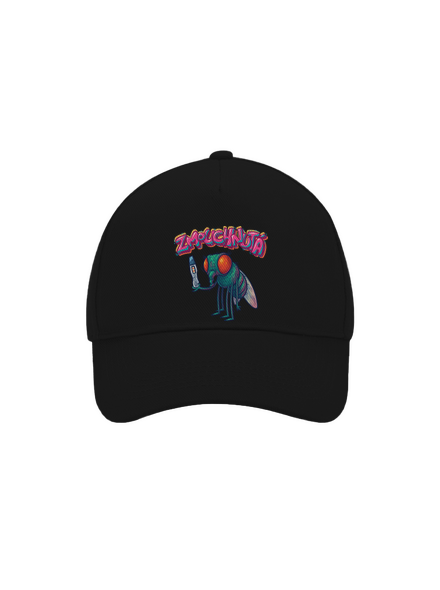 Zmouchnutá kšiltovka baseballka Black