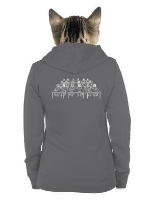 Cimrman: Debil, blbeček dámská mikina na zip Steel Gray