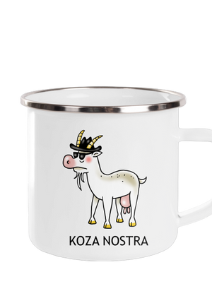 Koza nostra plecháček White