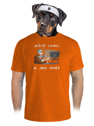 Ještě level pánské sportovní tričko Neon Orange