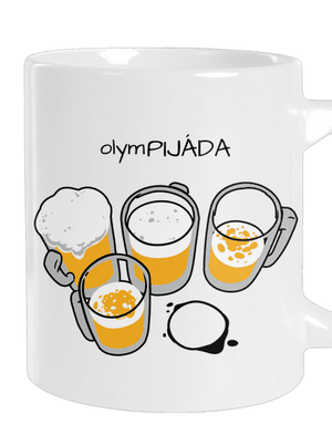 Pijáda velký hrnek White