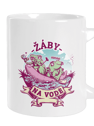 Žáby na vodě velký hrnek White