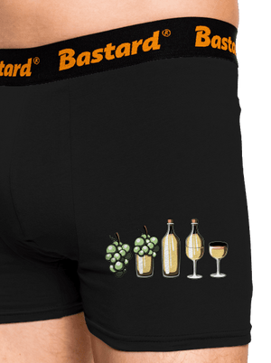 Evoluce bílého vína boxerky Black