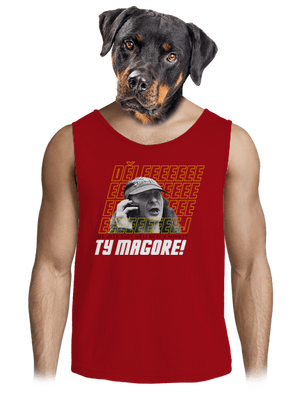 B18: Jiří Kára pánské tílko Red