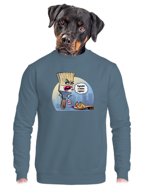 unisex mikina bez kapuce