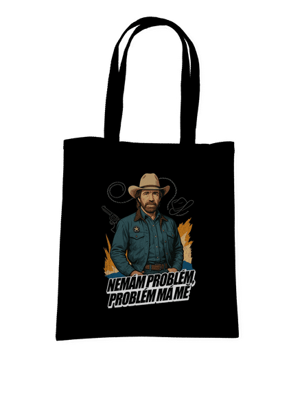 B19: Chuck Norris z Walker, Texas Ranger taška Black