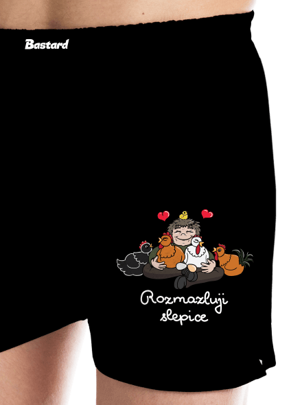 Rozmazluji slepice pánské trenky Black
