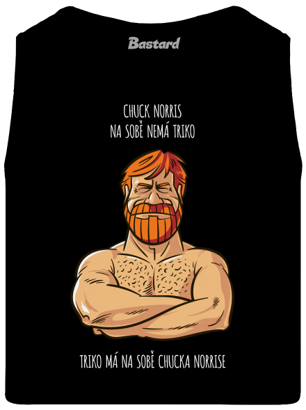 Chuck Norris pánské tílko Black