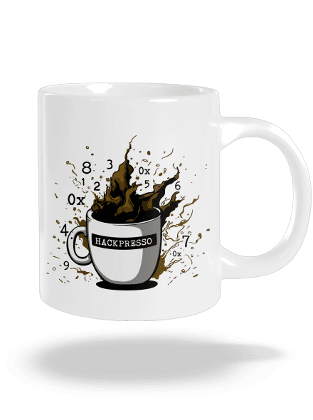 Hackpresso  velký hrnek White