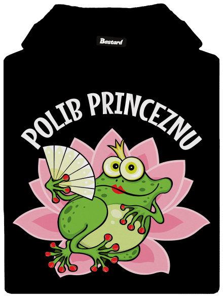 Polib princeznu a prince dámská mikina klokanka Black