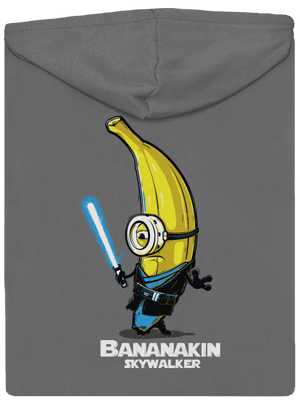 Bananakin Skywalker dámská mikina na zip Steel Gray