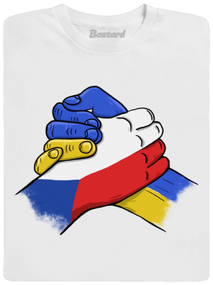 Ukrajina - Podpora pánské tričko White