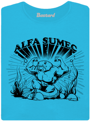 Alfasumec dámské tričko s lemem Blue Atol