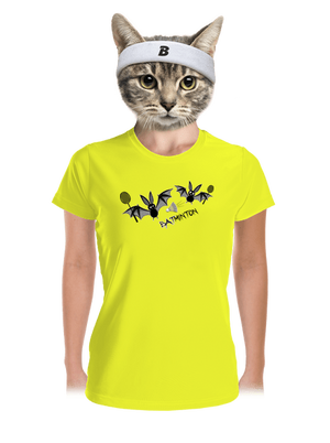 Batminton dámské sportovní tričko Neon Yellow