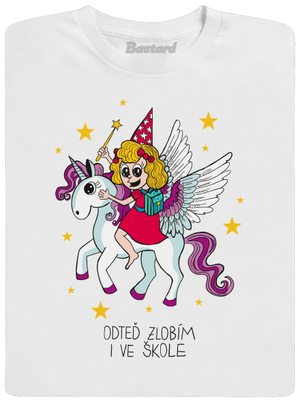 Holka ve škole dětské tričko White