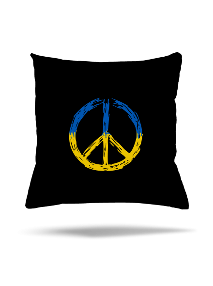 Ukrajina - Peace polštář Black