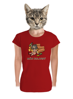 Mám kulatiny dámské tričko premium Red Mal