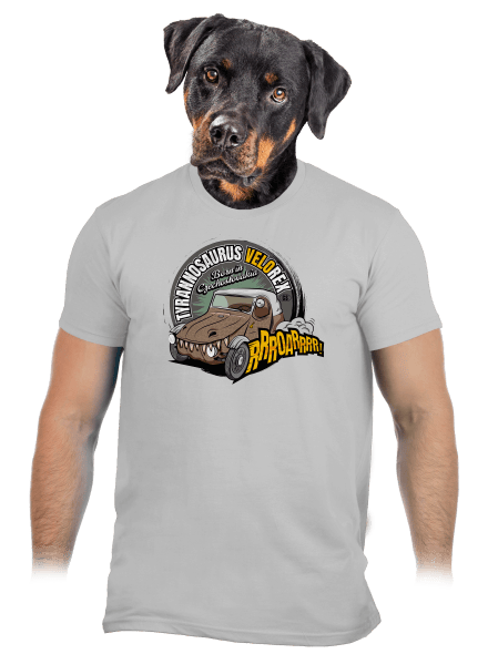 Tyrannosaurus Velorex pánské tričko Pacific Grey