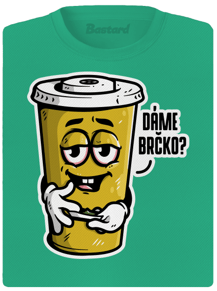 Dáme brčko? dámské sportovní tričko Mint Mal