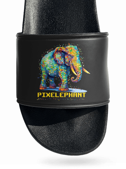 Pixelephant pantofle Black