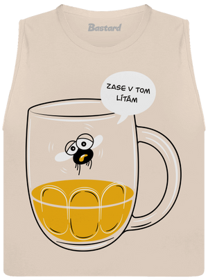 Zase v tom lítám dámské tílko volné Heather Peach